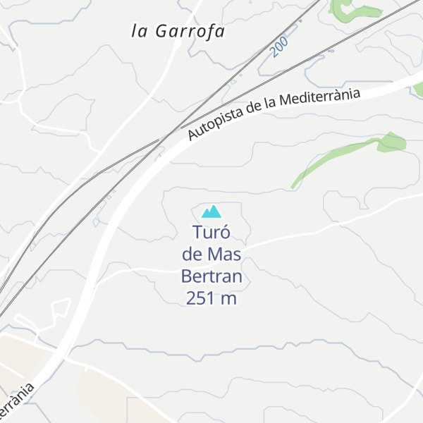 Map of Turó de Mas Bertran