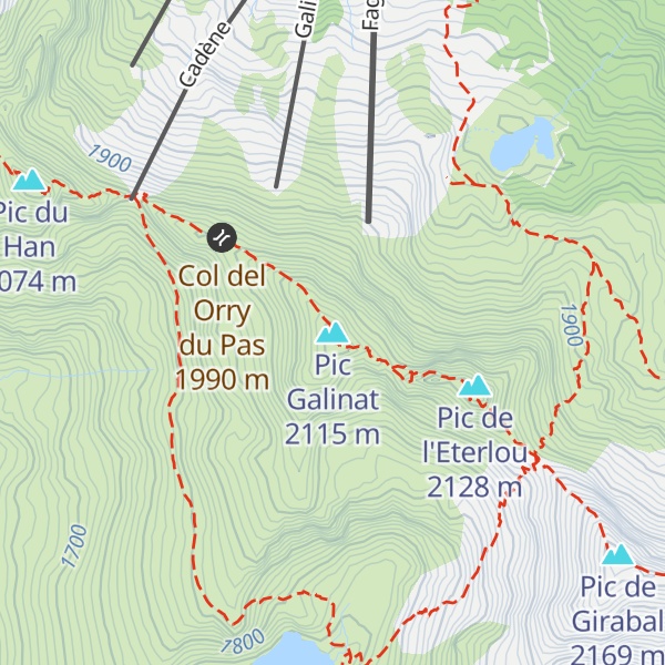 Map of Pic Galinat