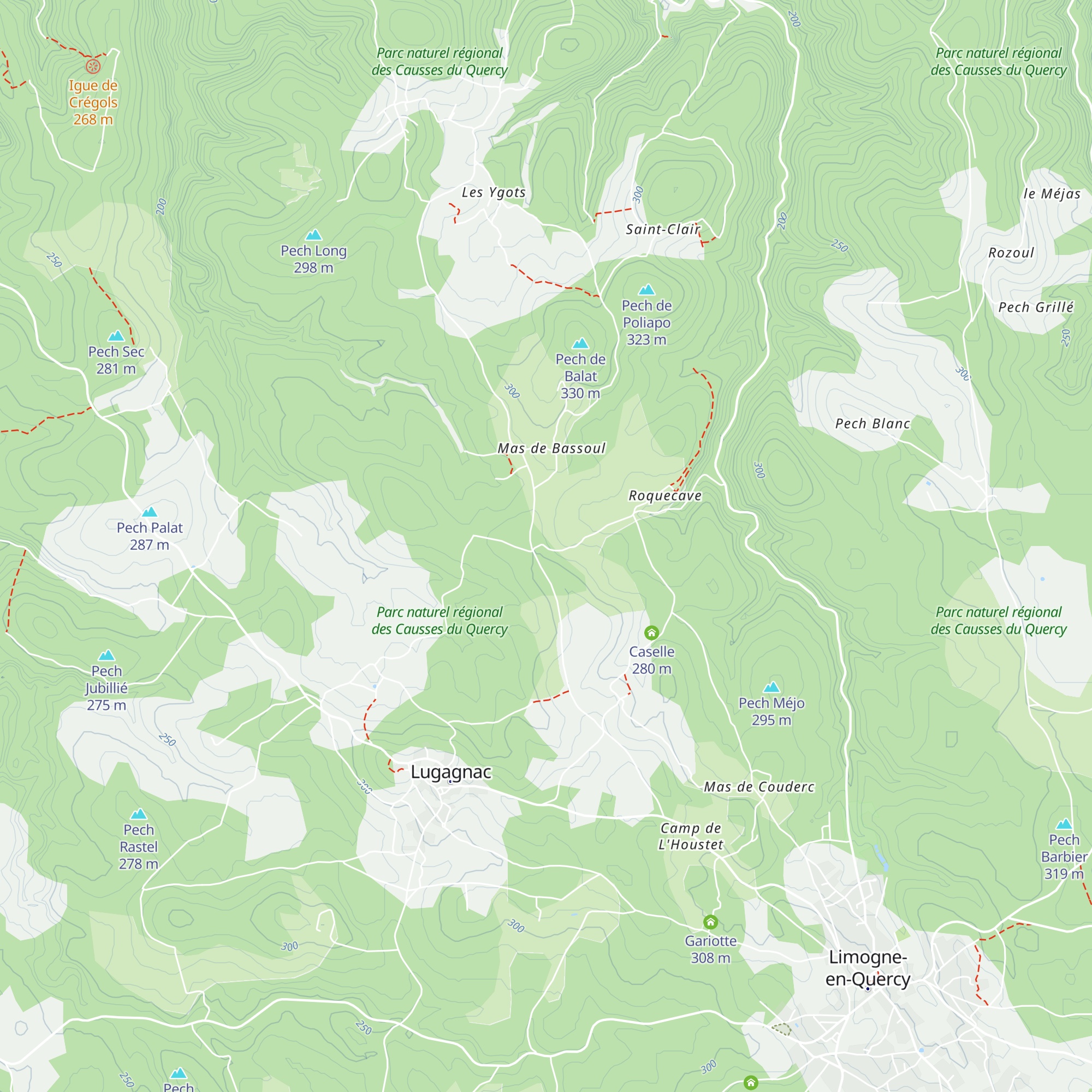 Caselle map