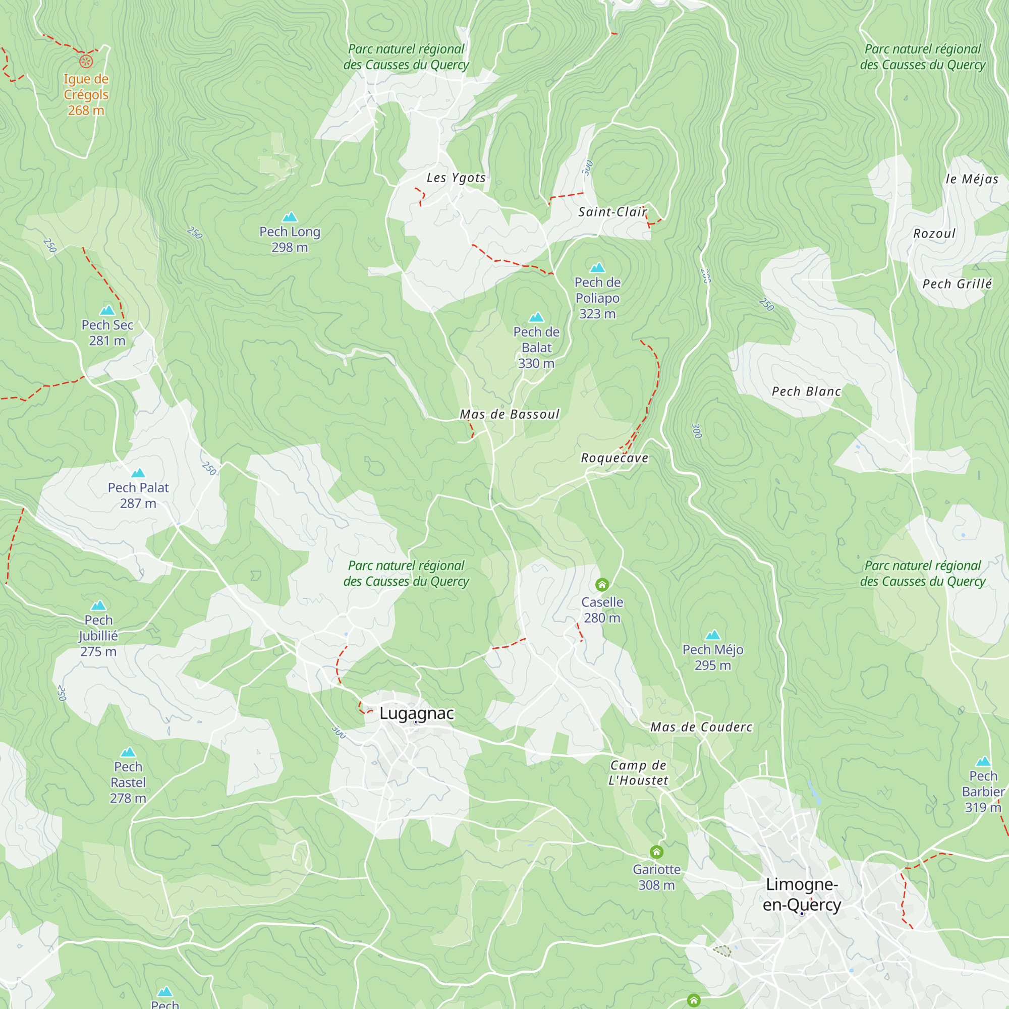 Caselle map
