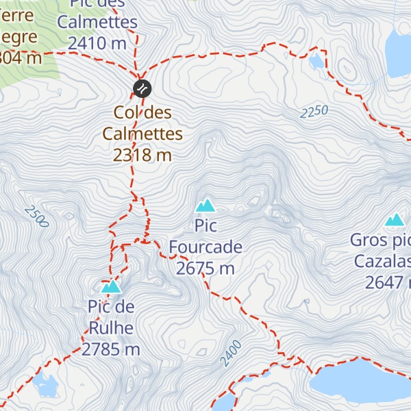 Map of Pic Fourcade