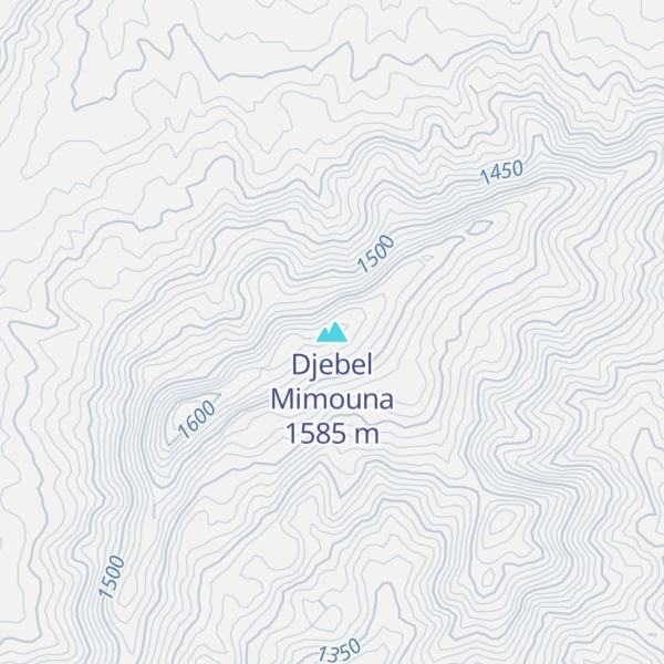 Map of Djebel Mimouna