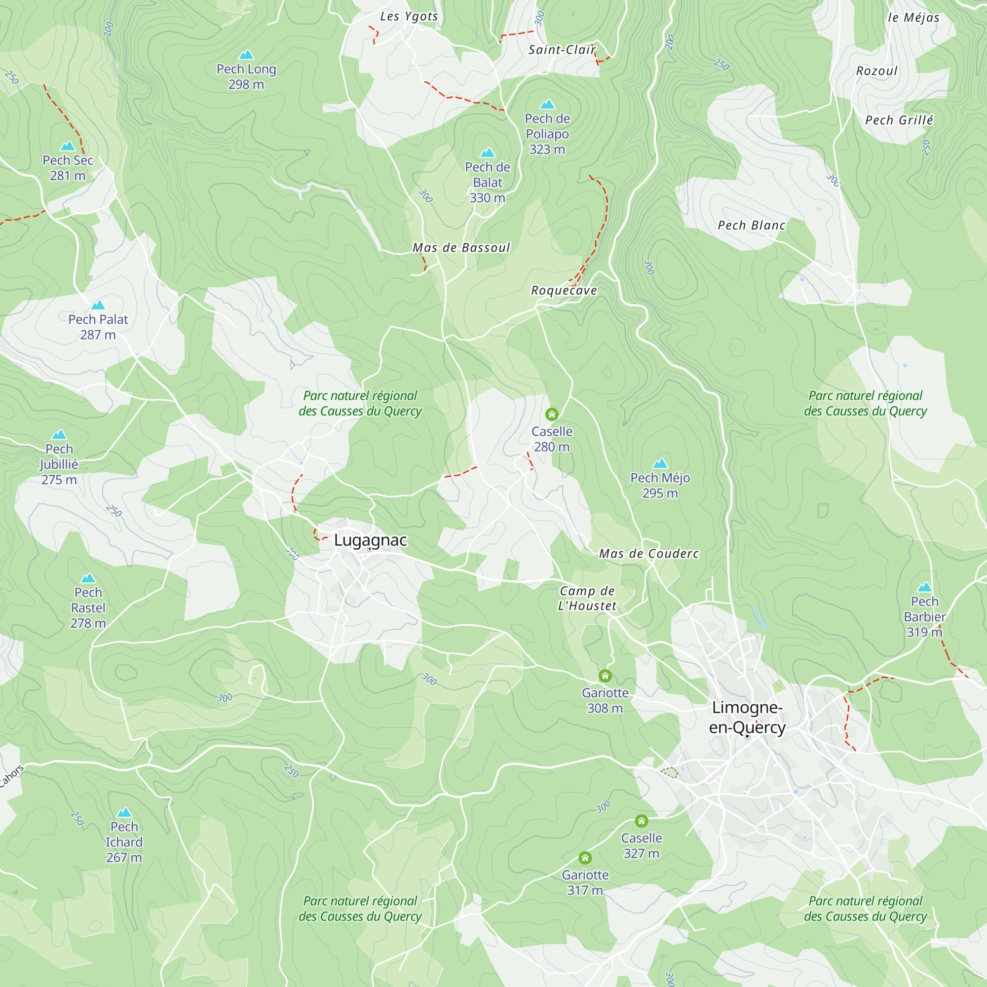 Caselle map