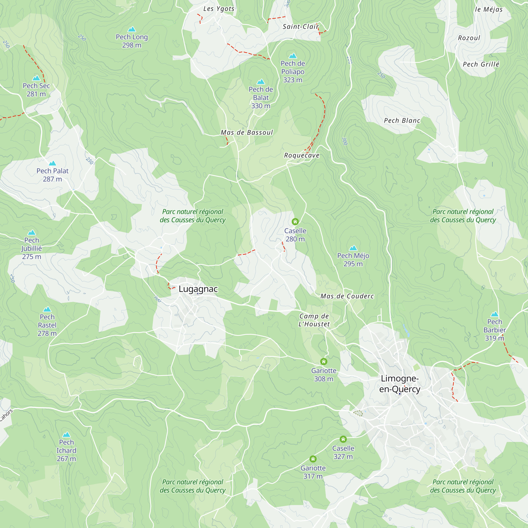 Caselle map