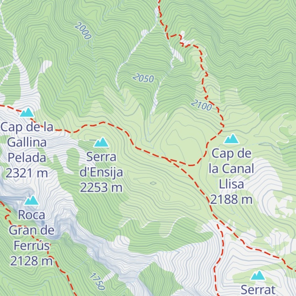 Map of Refugi Serra d'Ensija