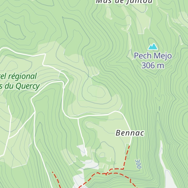 Map of Pech Mercier