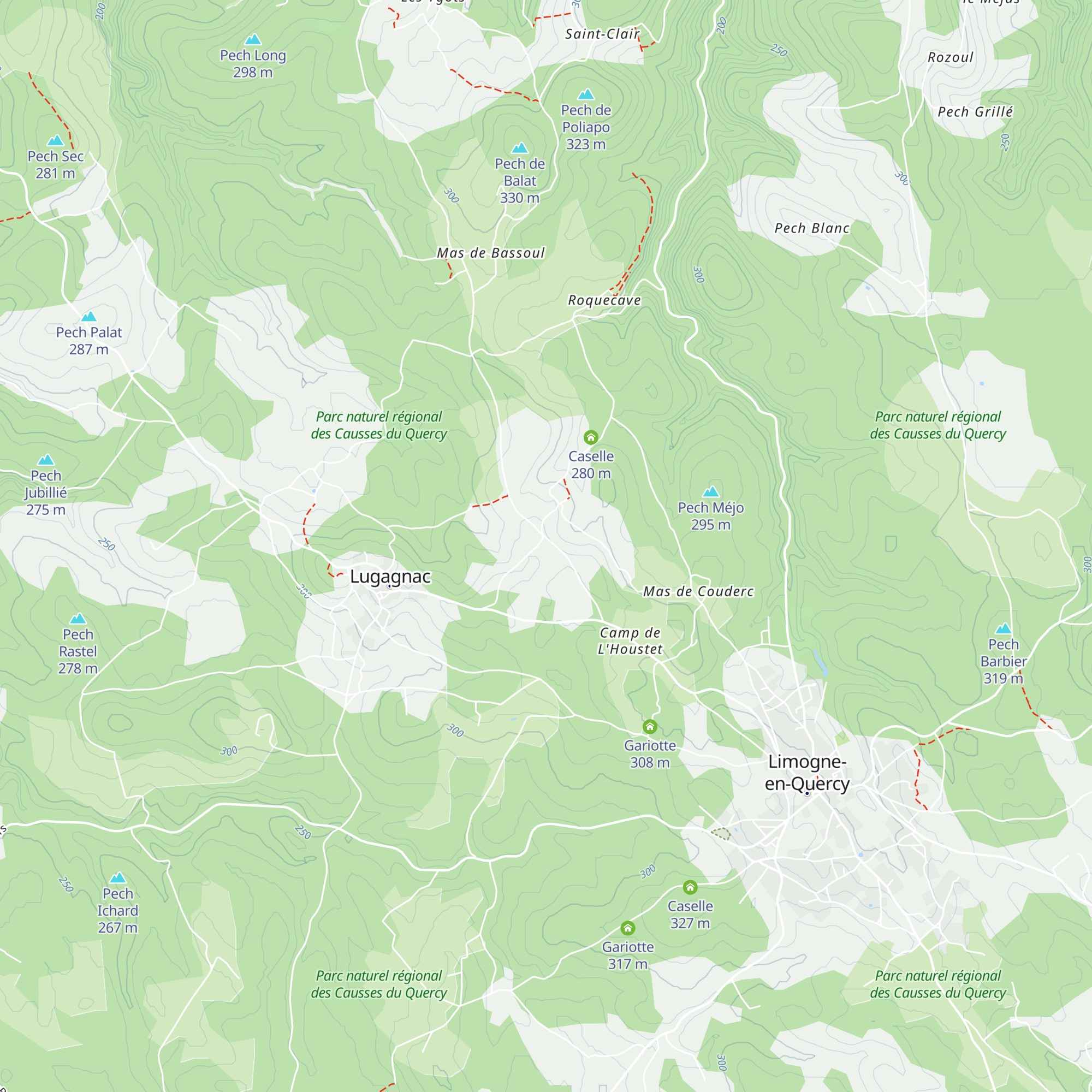 Caselle map