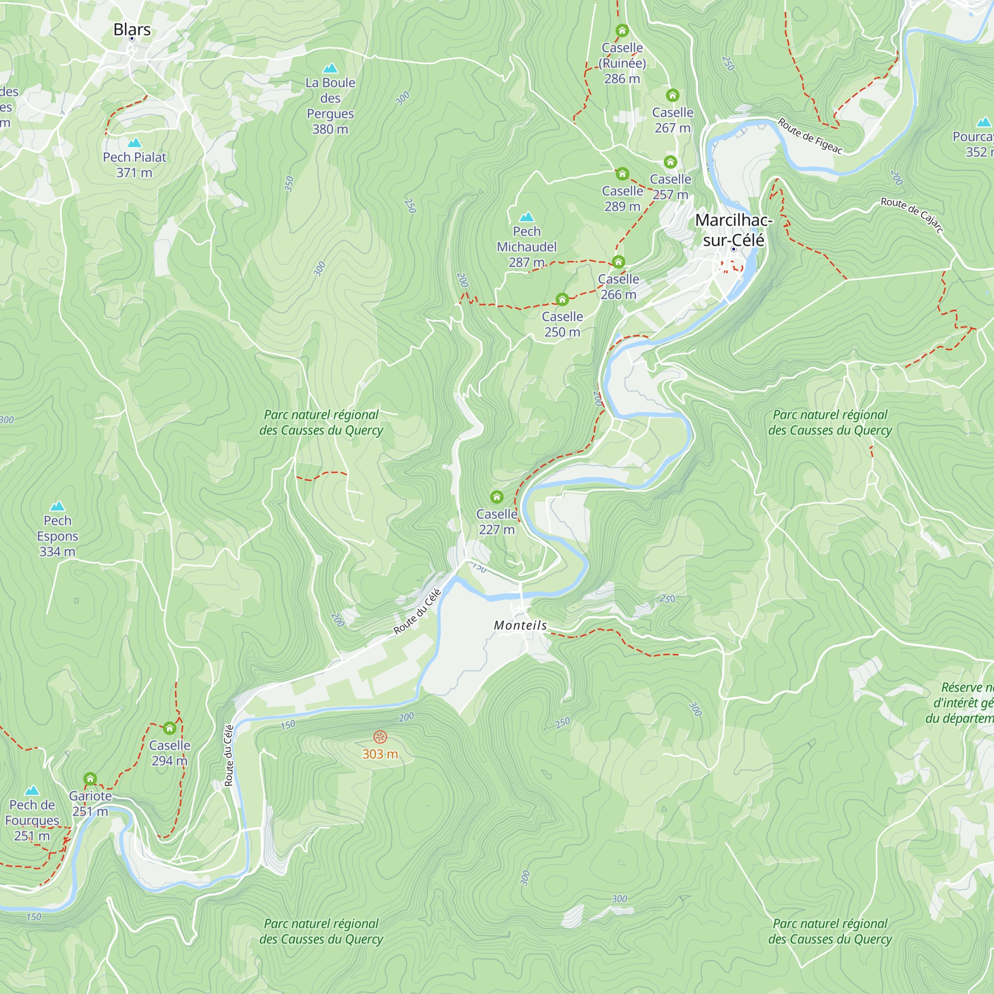 Caselle map