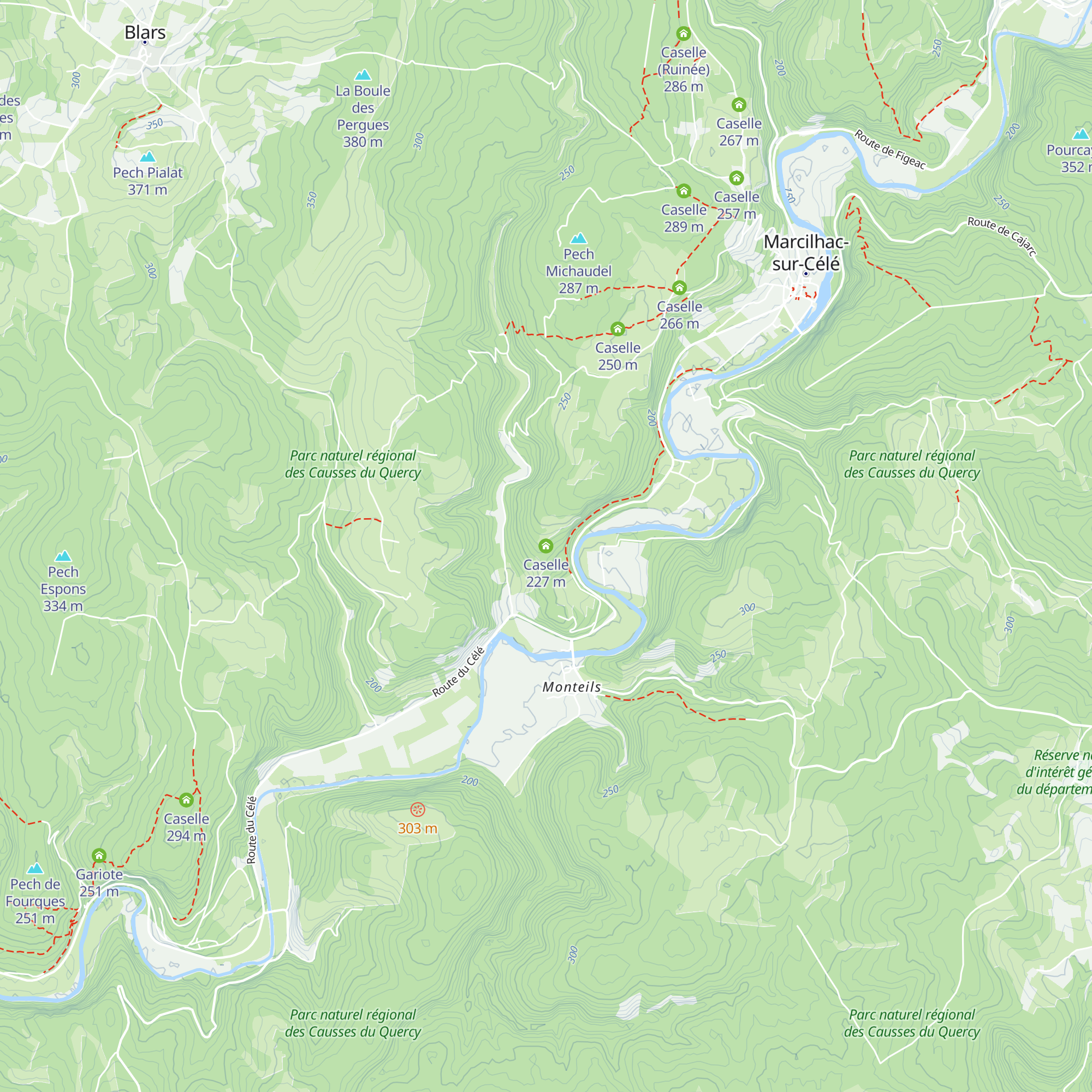 Caselle map