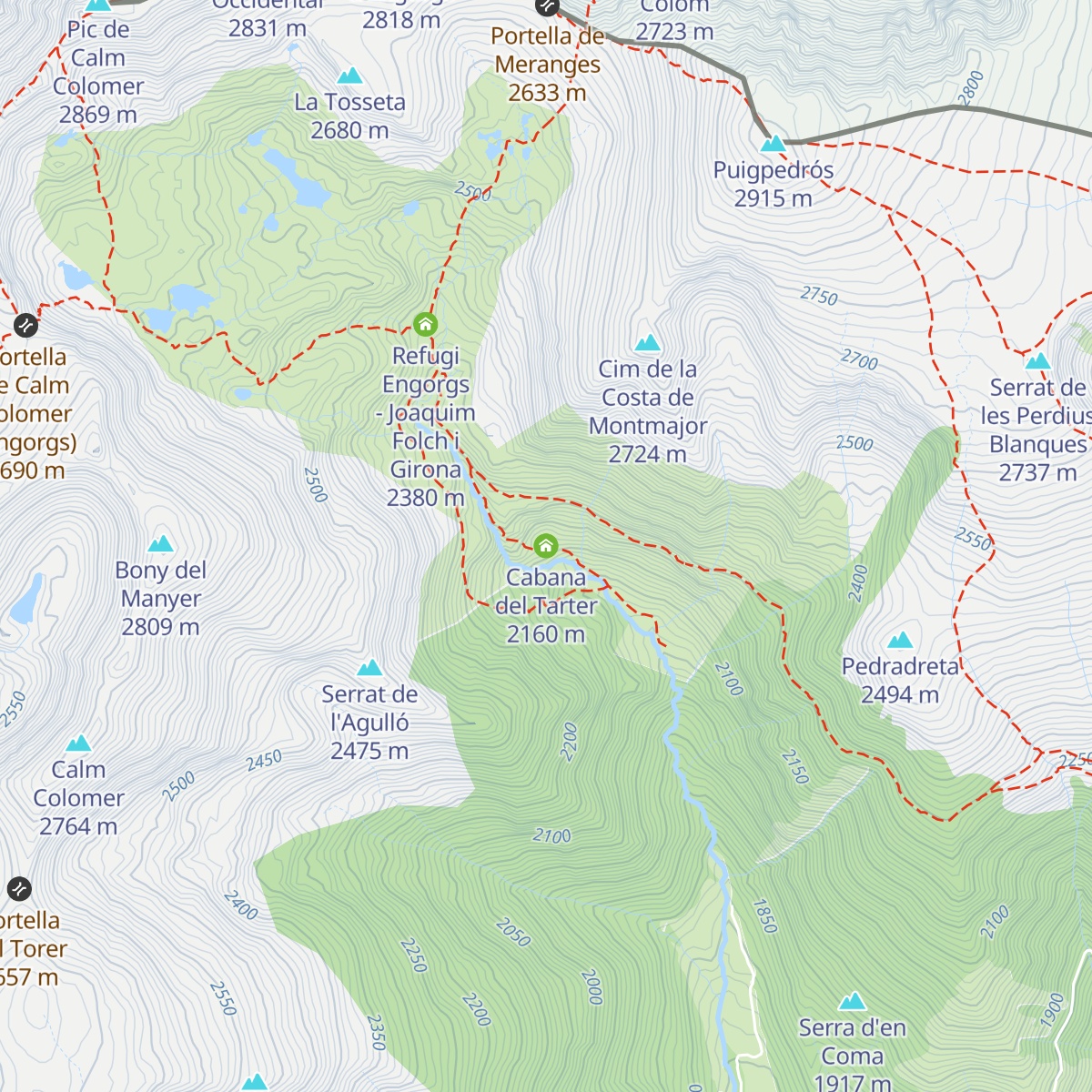 Cabana del Tarter map