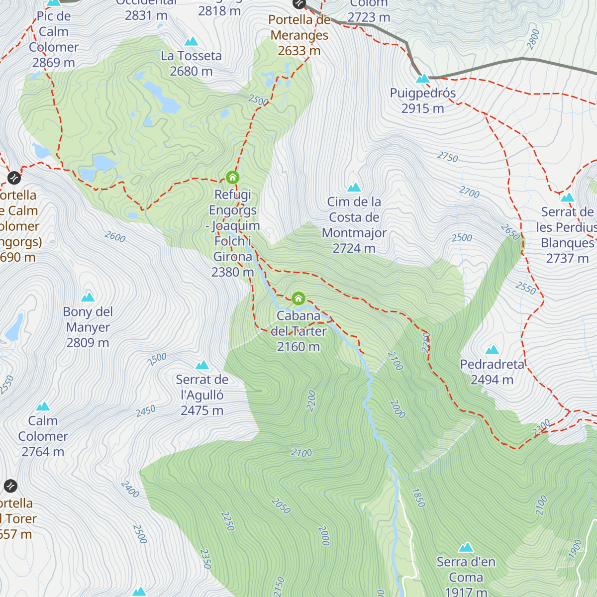 Cabana del Tarter map