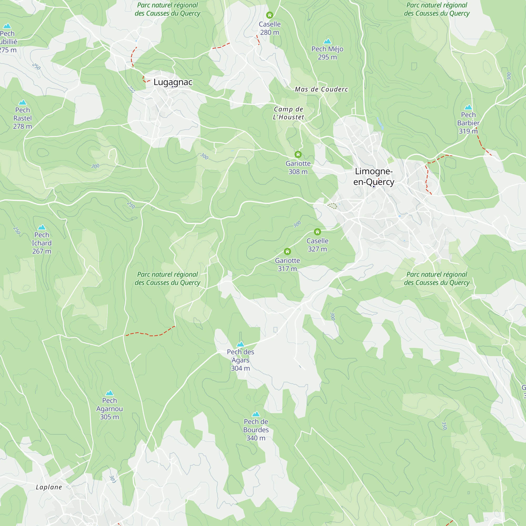 Caselle map