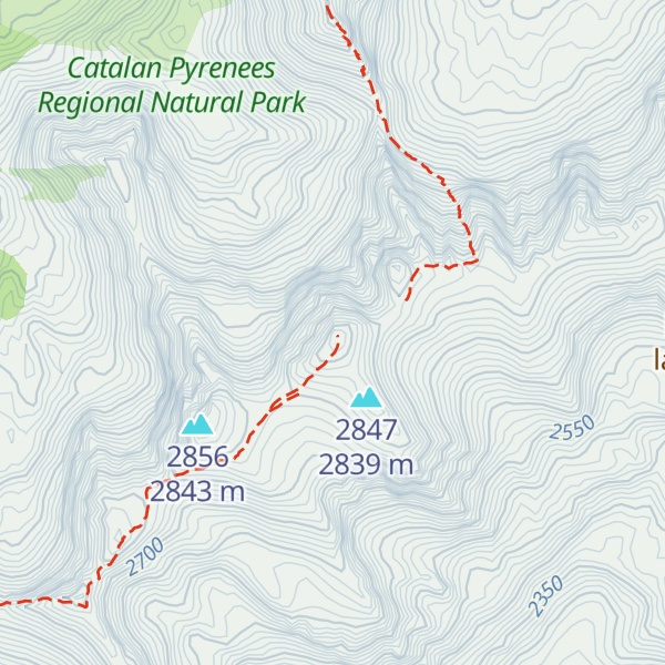 Map of Pic de Font Negra