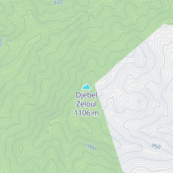 Map of Djebel Zeloul