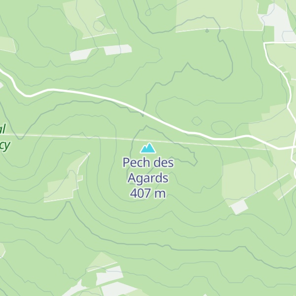 Map of Pech des Agards