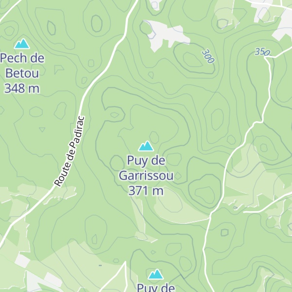 Map of Puy de Garrissou