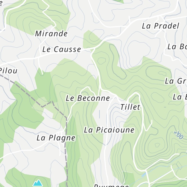 Map of Gîte à la Béconne
