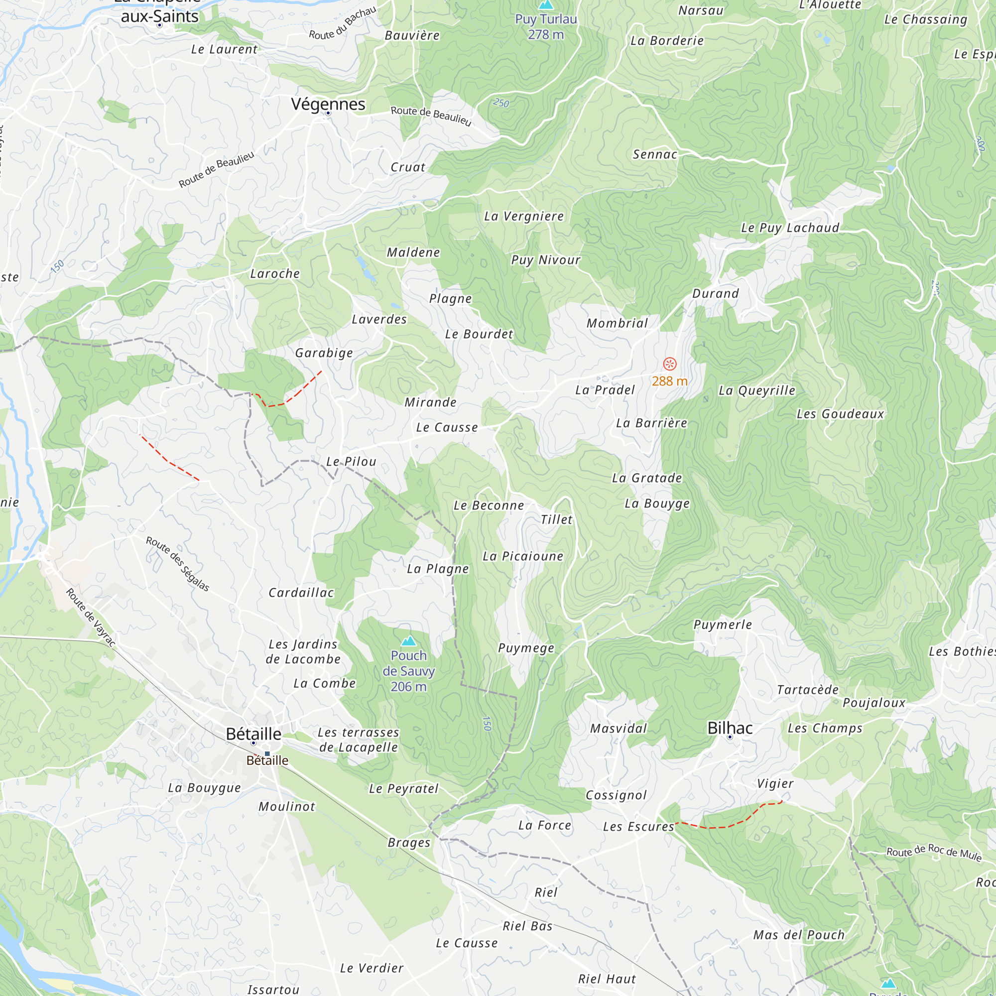 Gîte à la Béconne map