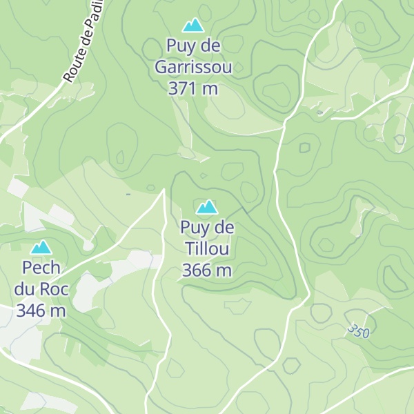 Map of Puy de Tillou