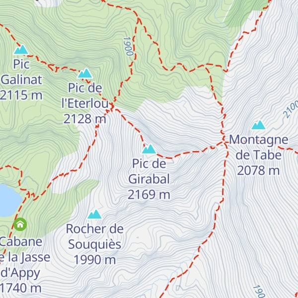 Map of Pic de Girabal
