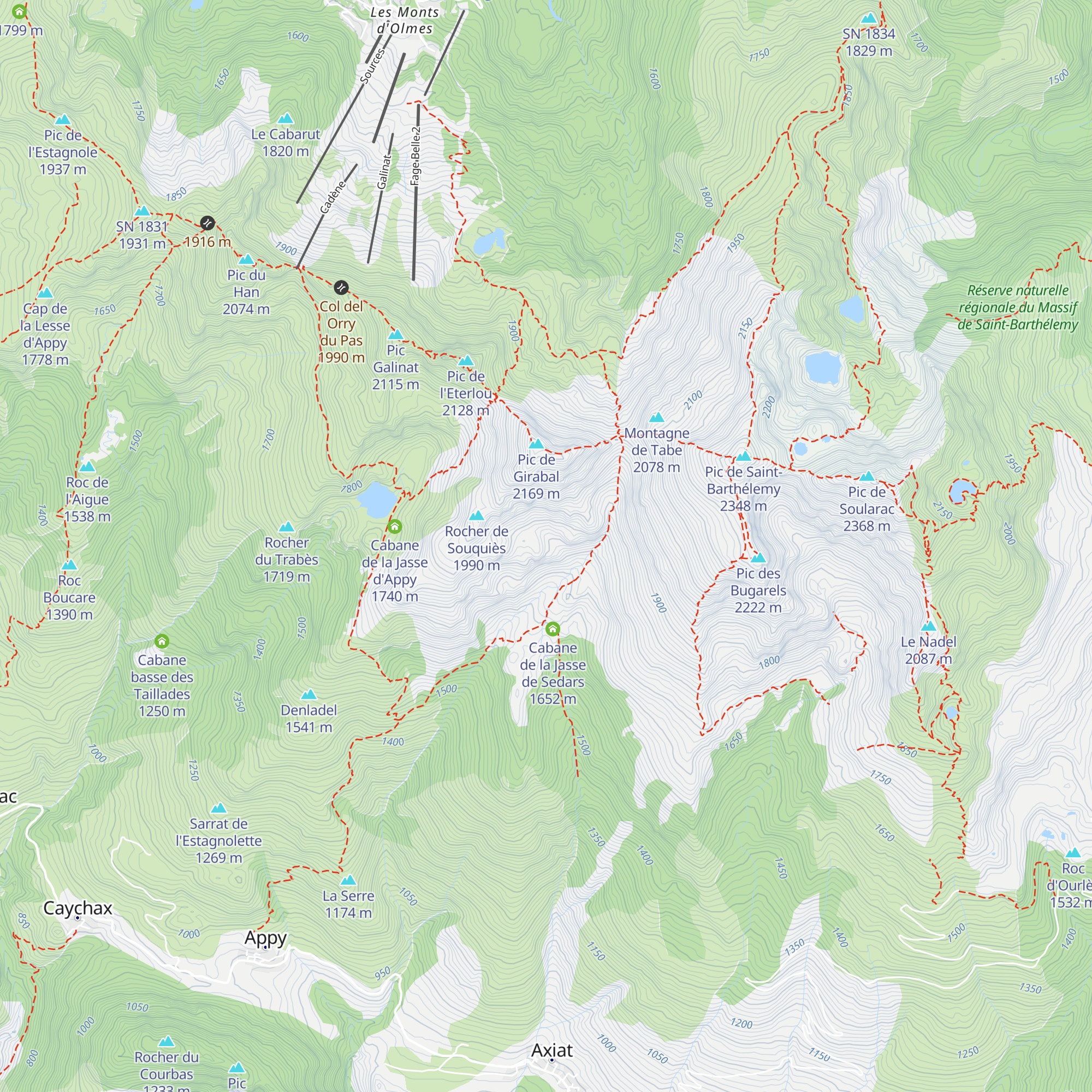 Cabane pastorale du Gourgot map