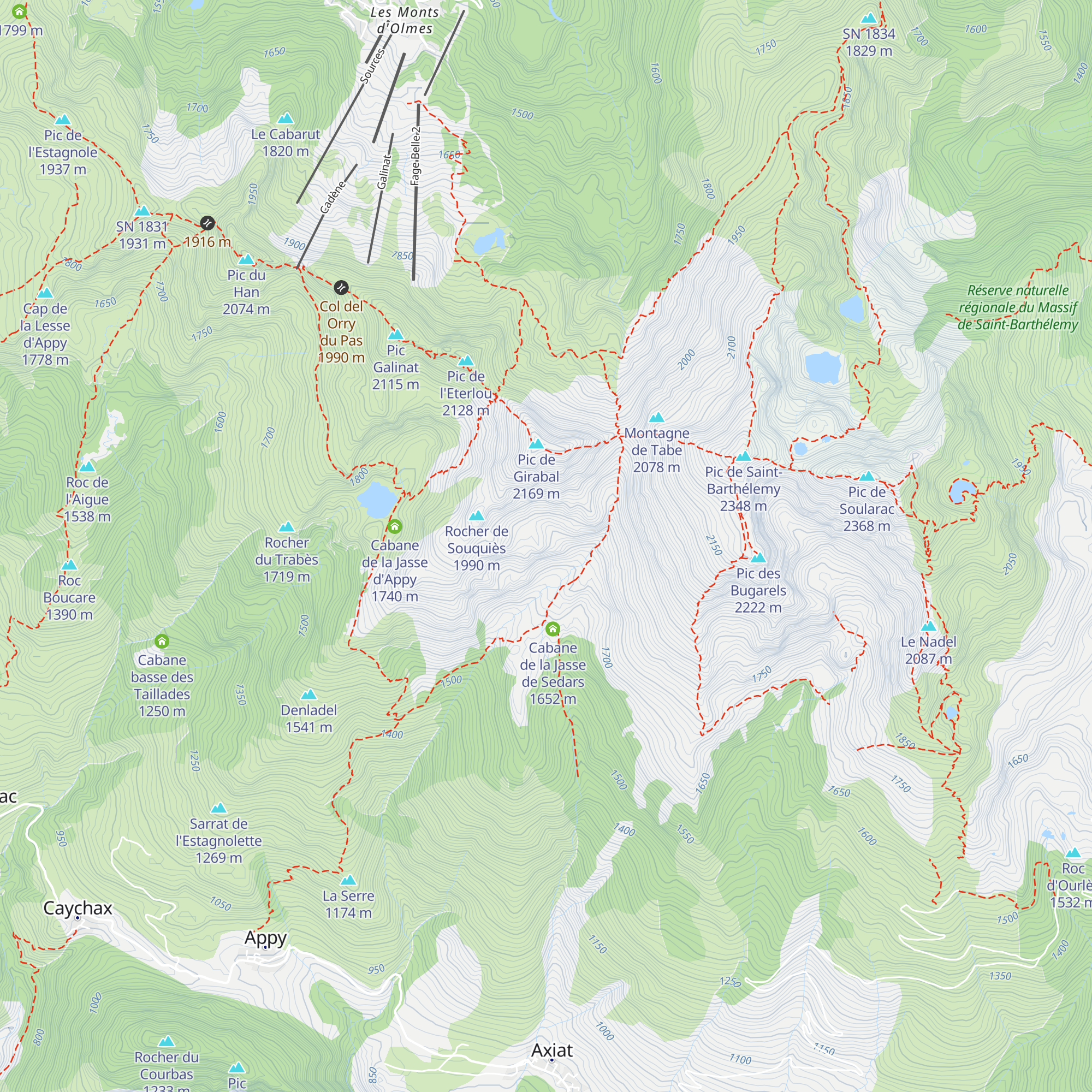 Cabane pastorale du Gourgot map