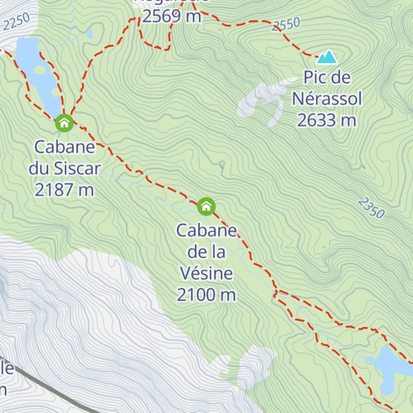 Map of Cabane de la Vésine