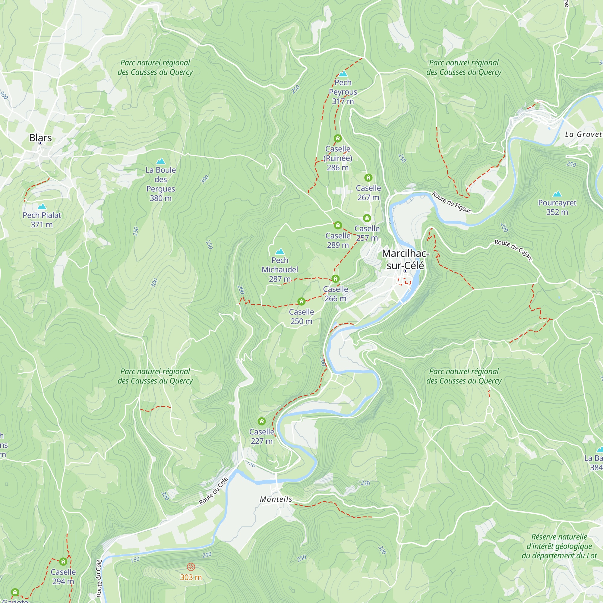 Caselle map