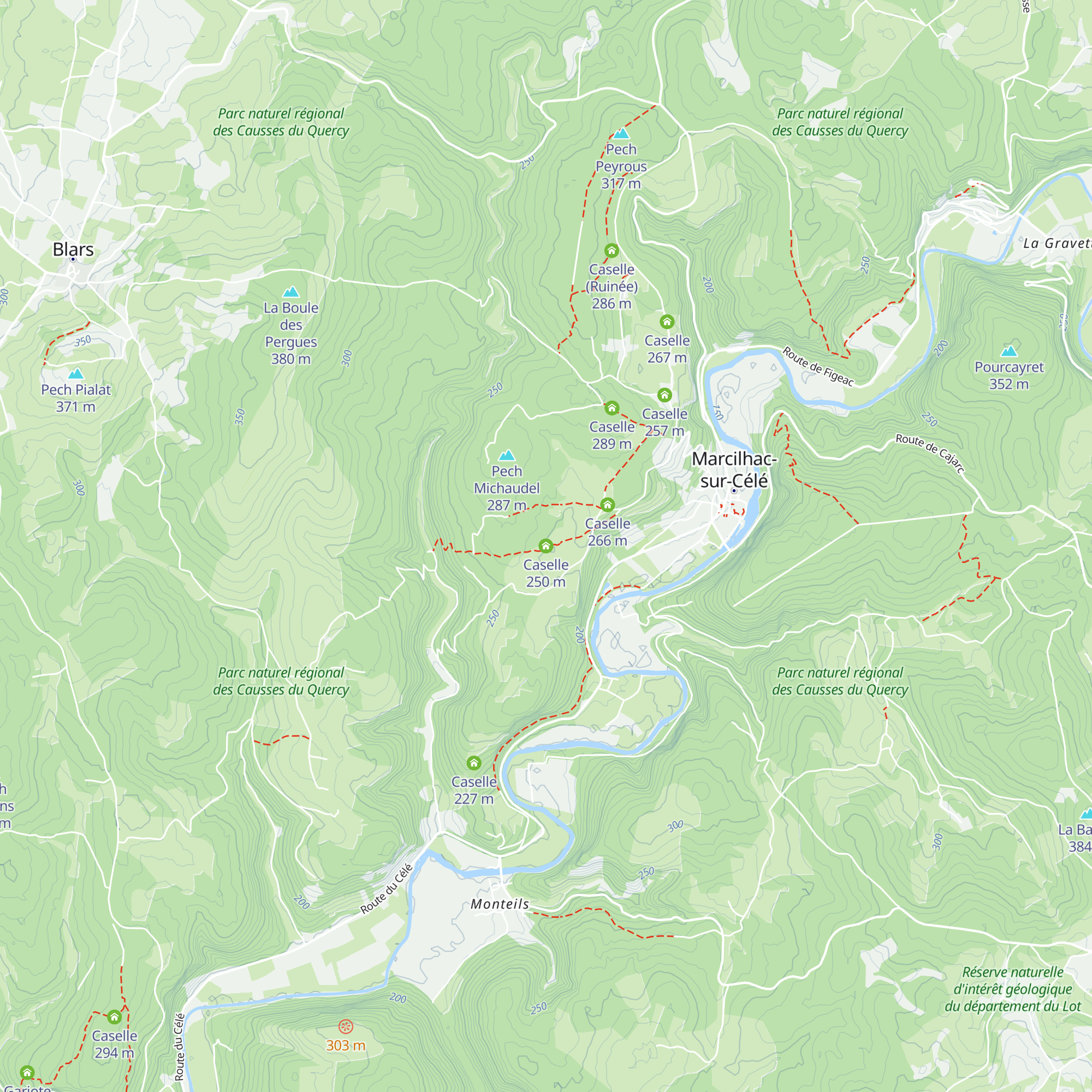 Caselle map