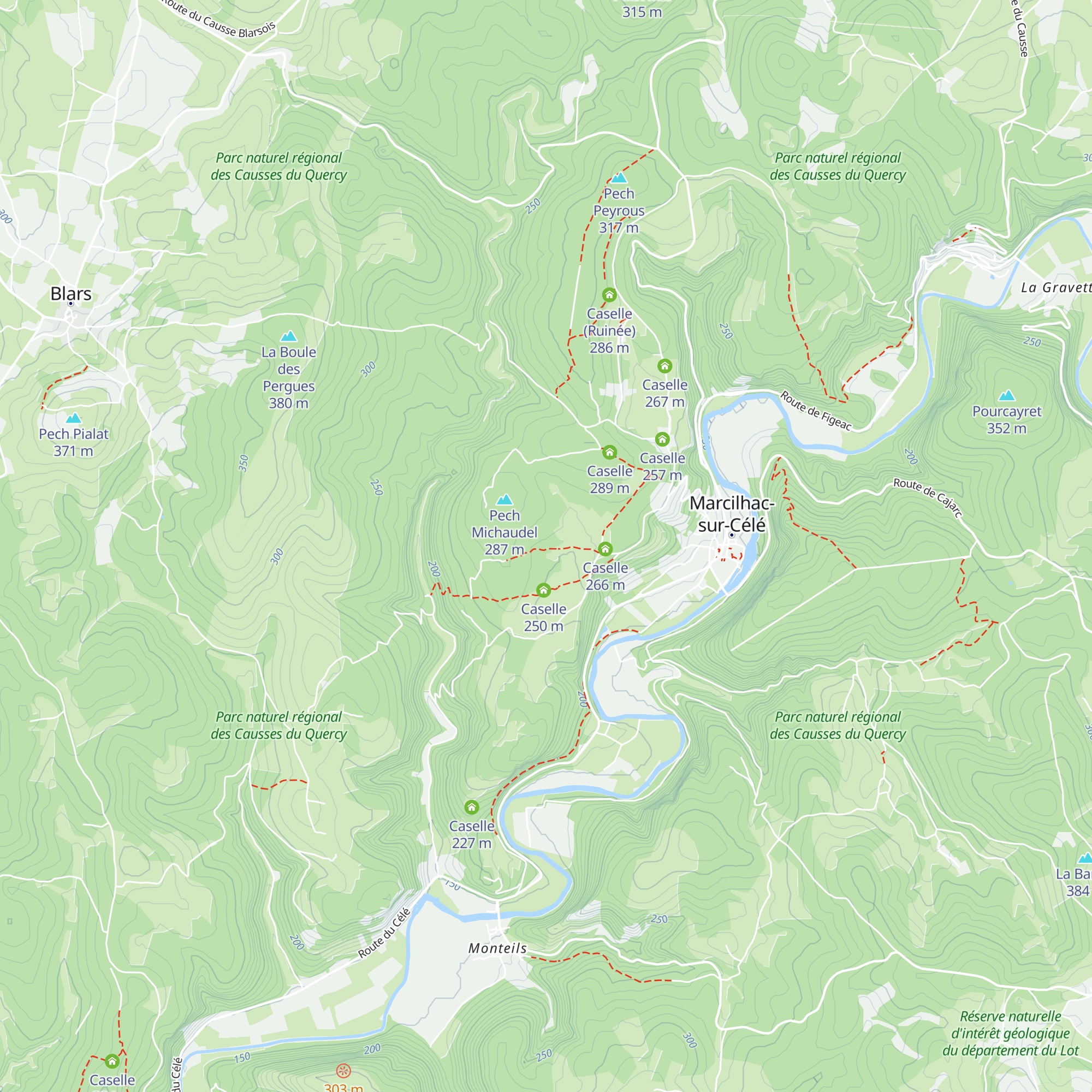 Caselle map