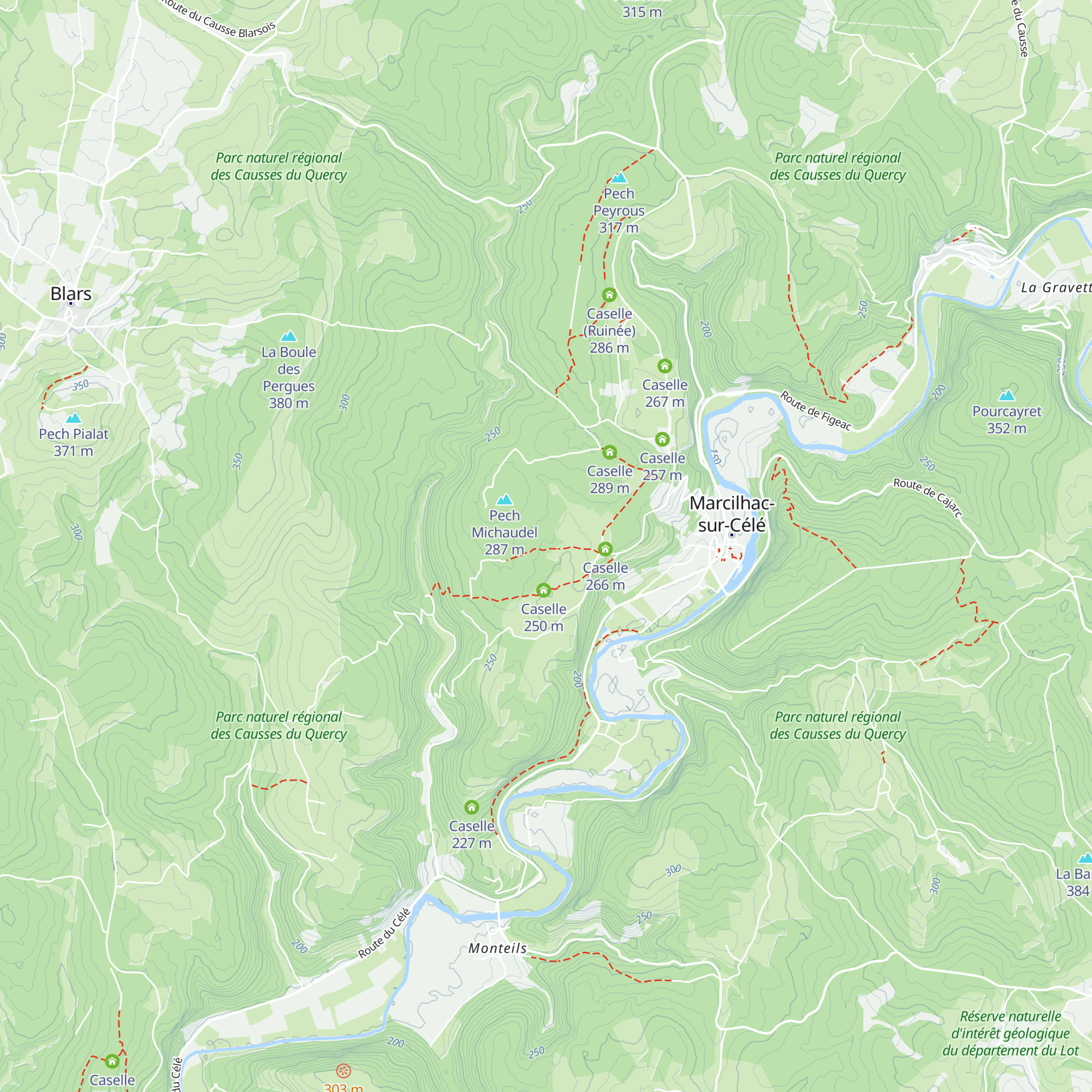 Caselle map