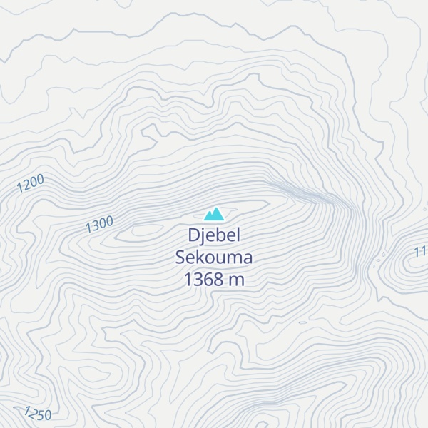 Map of Djebel Sekouma
