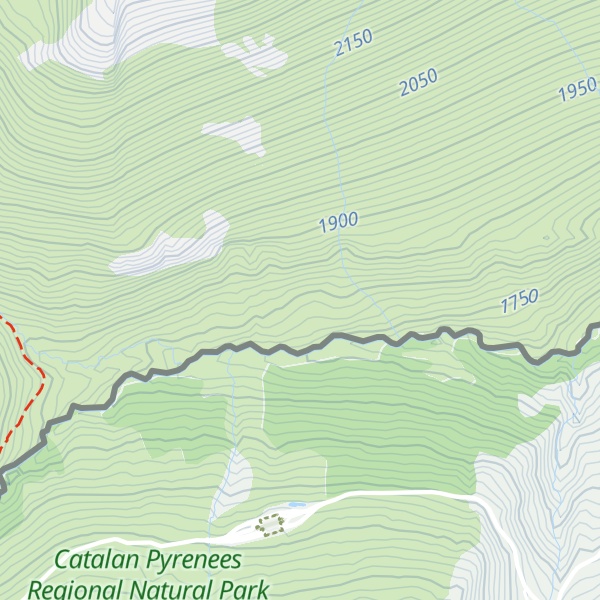 Map of Cabanes Pla de la Vaca Morta