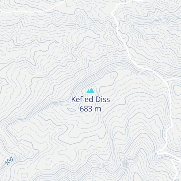 Map of Kef ed Diss