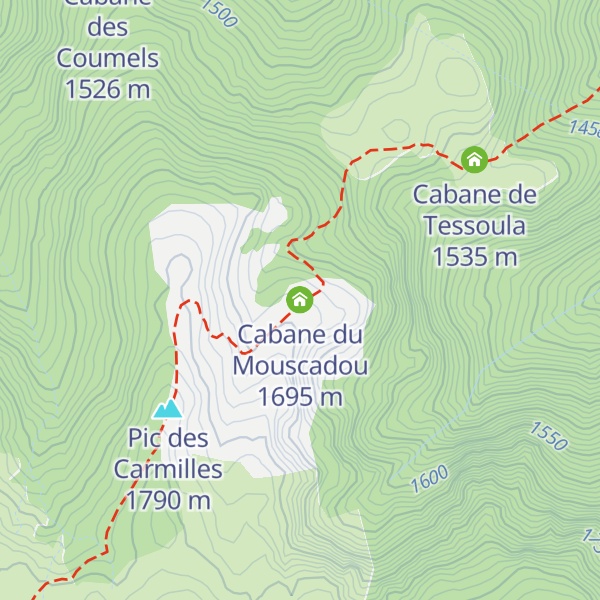 Map of Cabane du Mouscadou