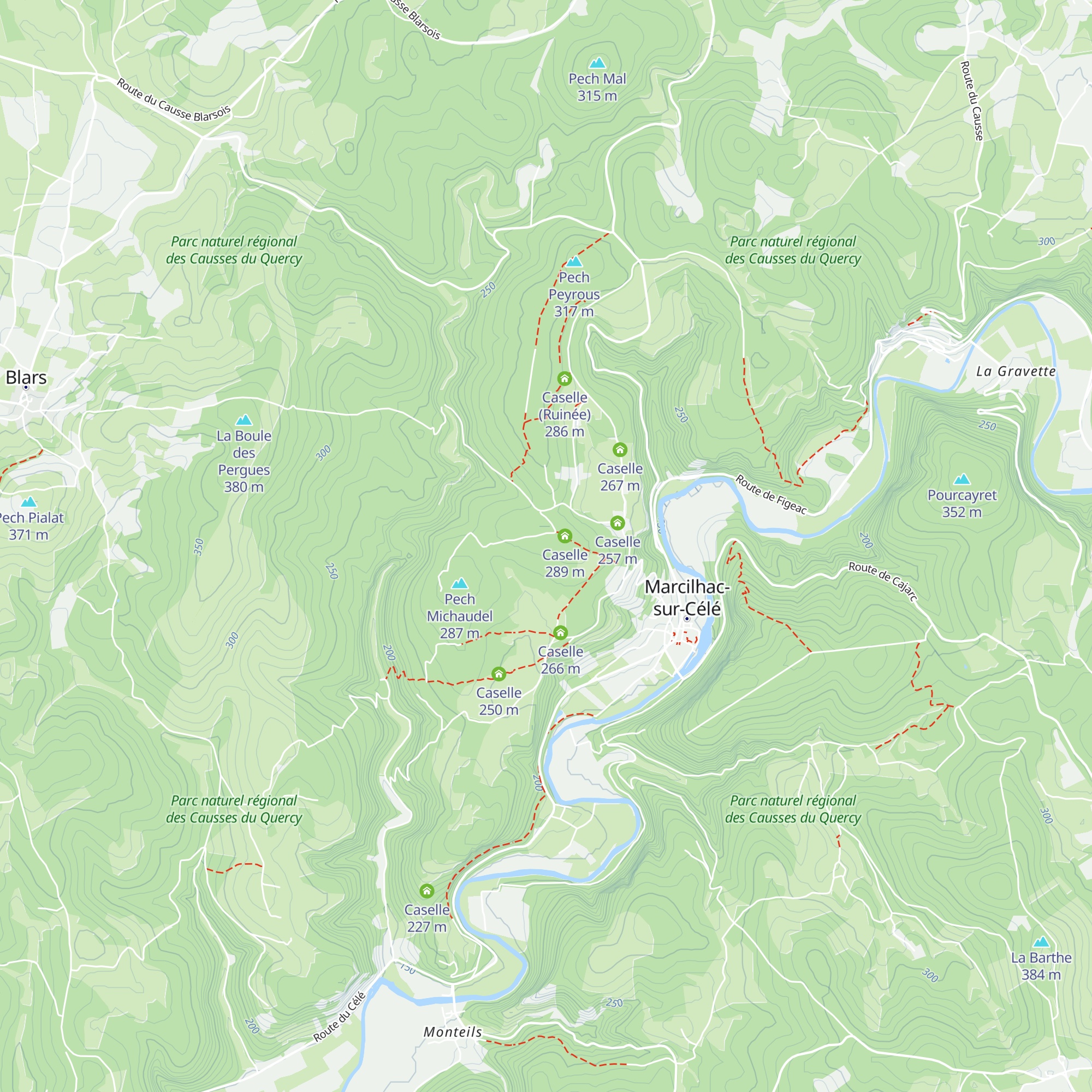 Caselle (Ruinée) map