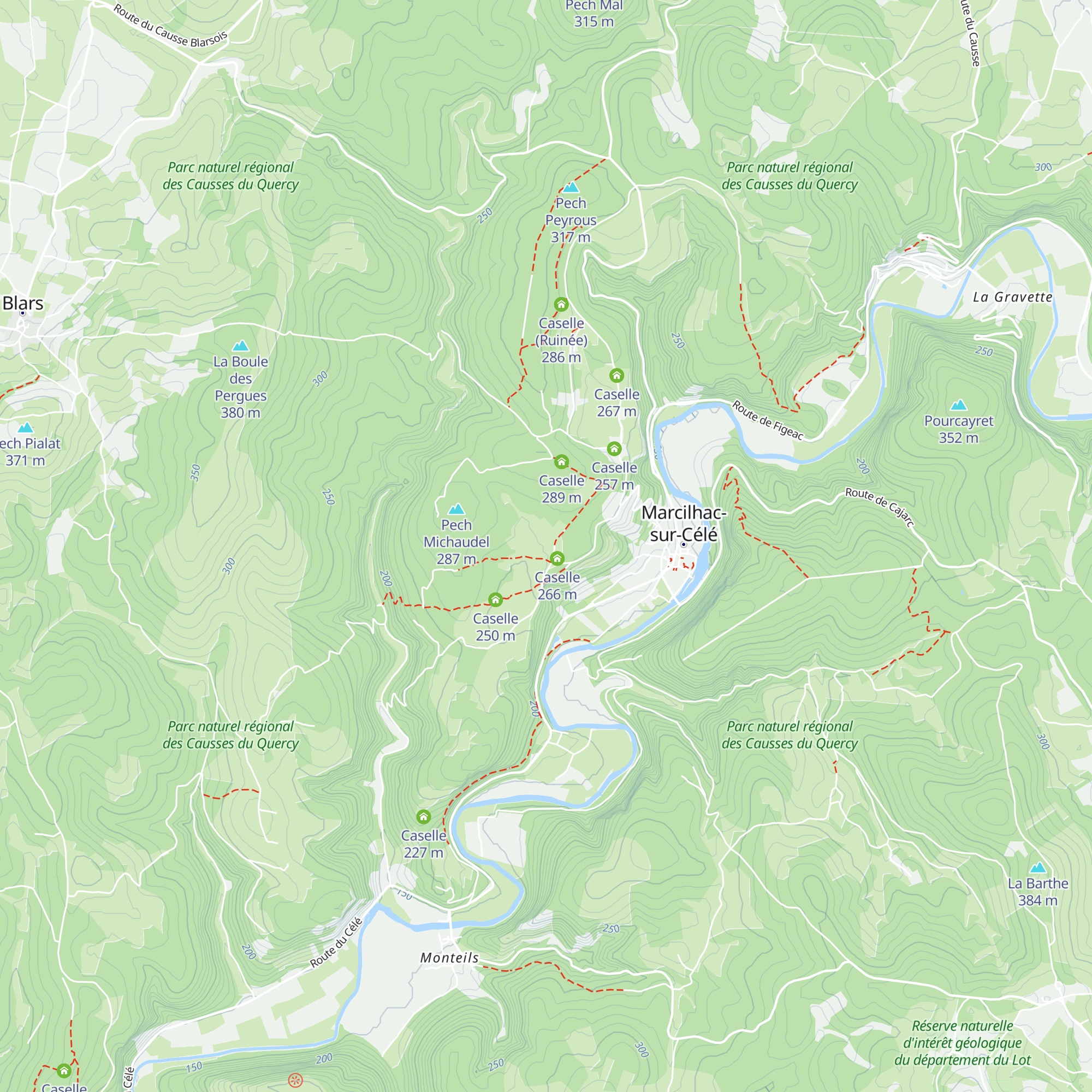 Caselle map