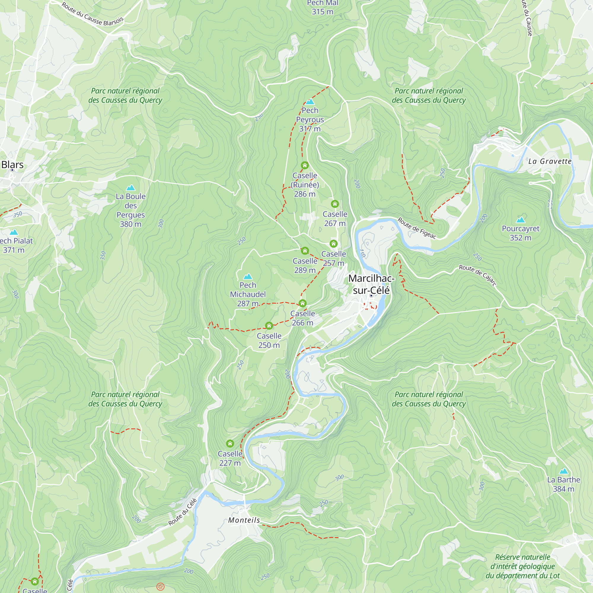 Caselle map