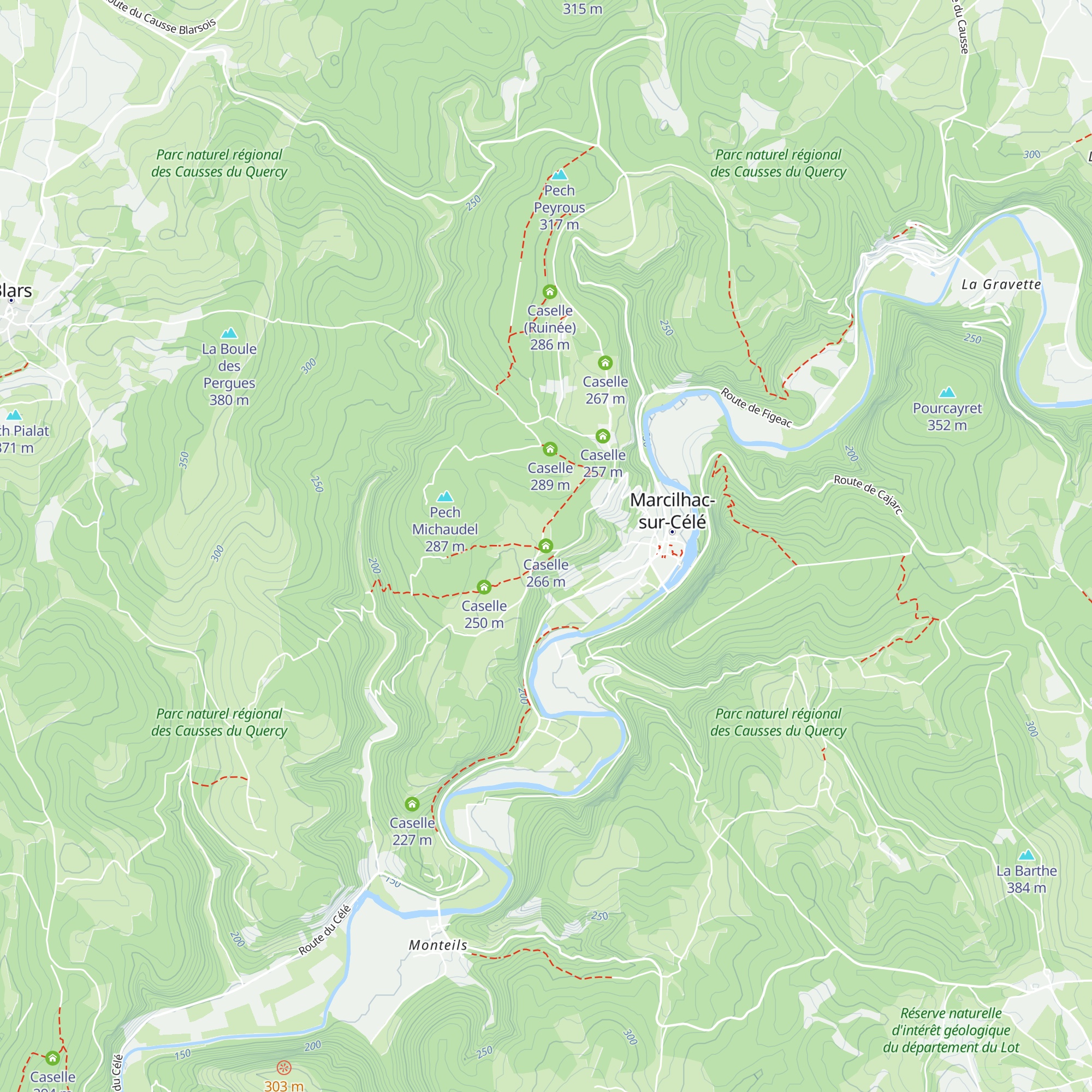 Caselle map