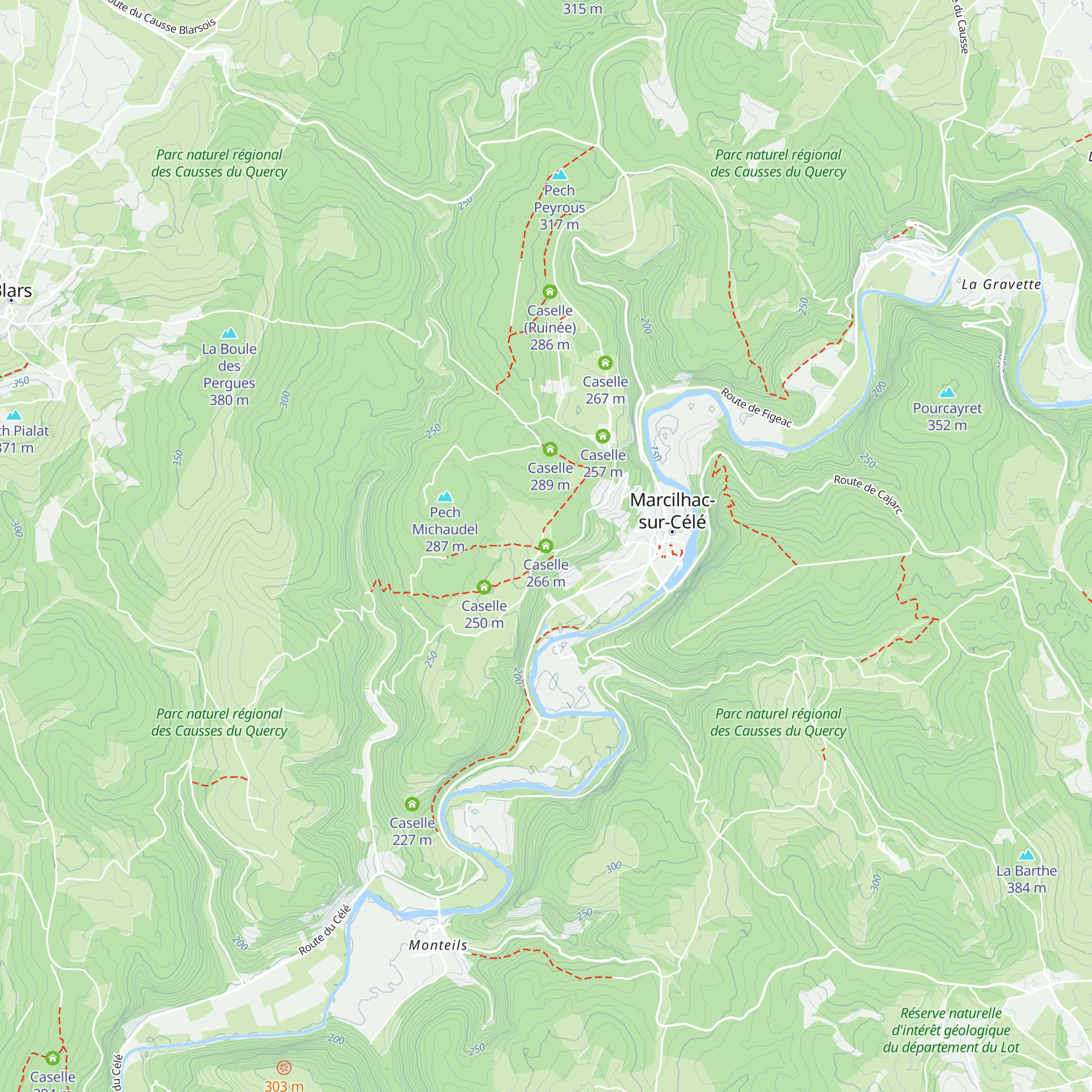 Caselle map