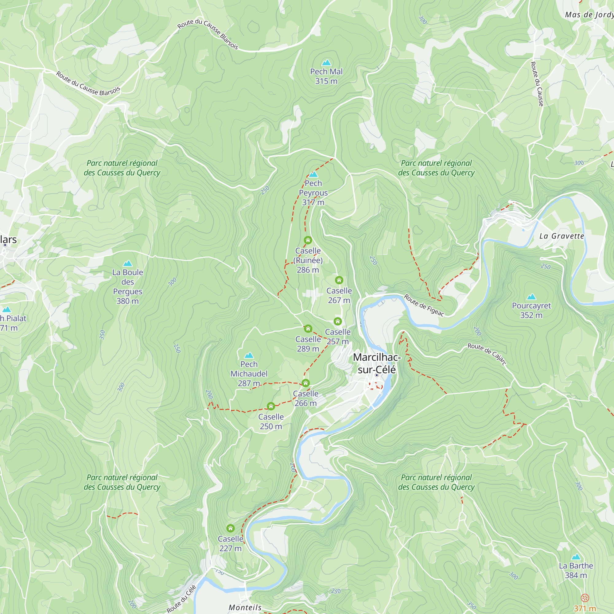 Caselle map