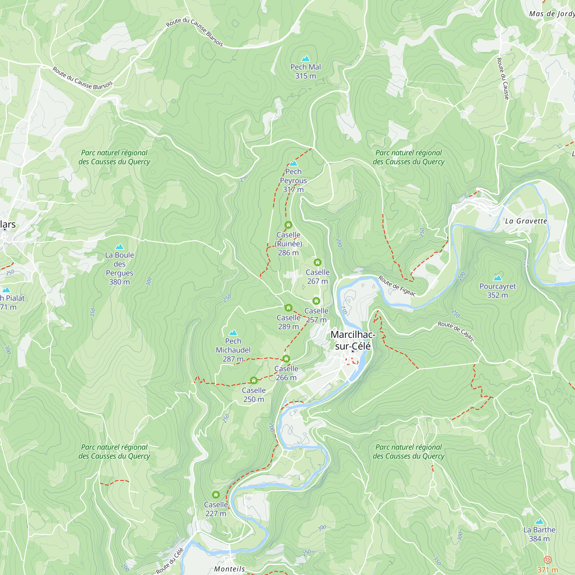 Caselle map