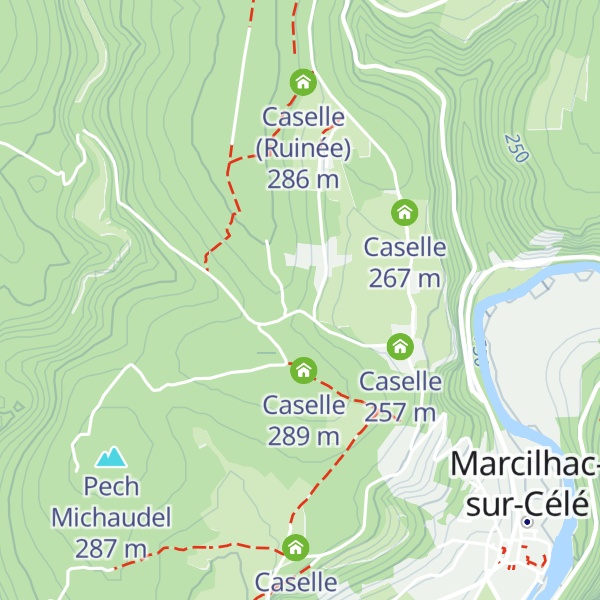 Map of Caselle