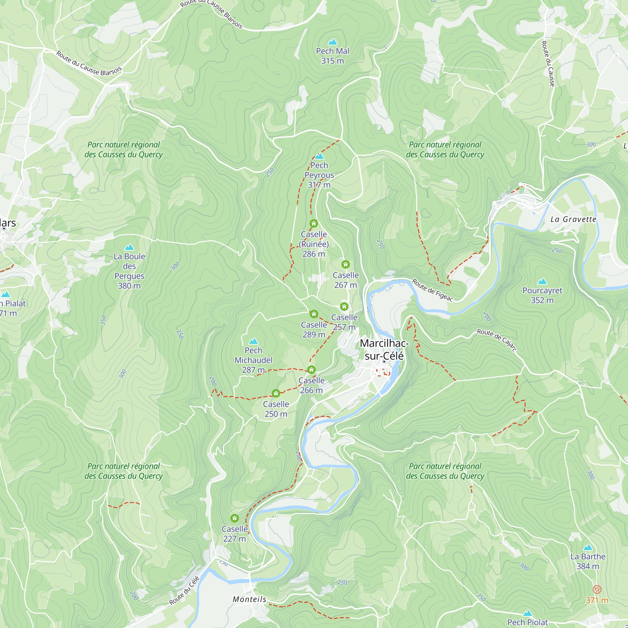 Caselle map