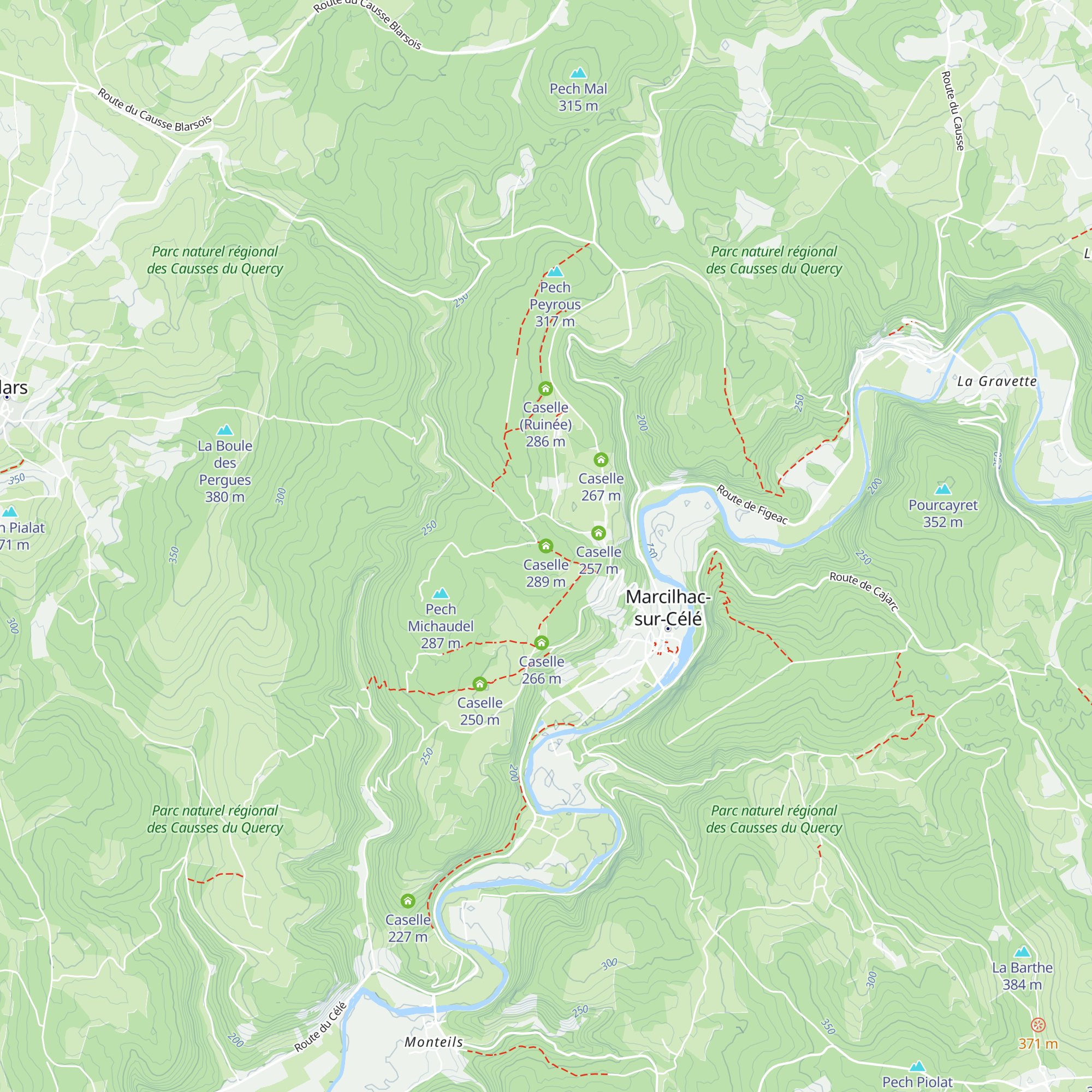 Caselle map