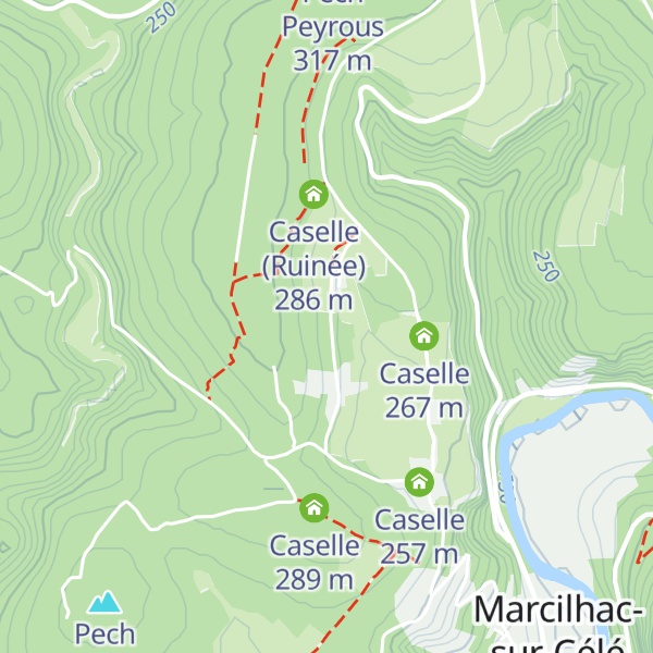 Map of Caselle