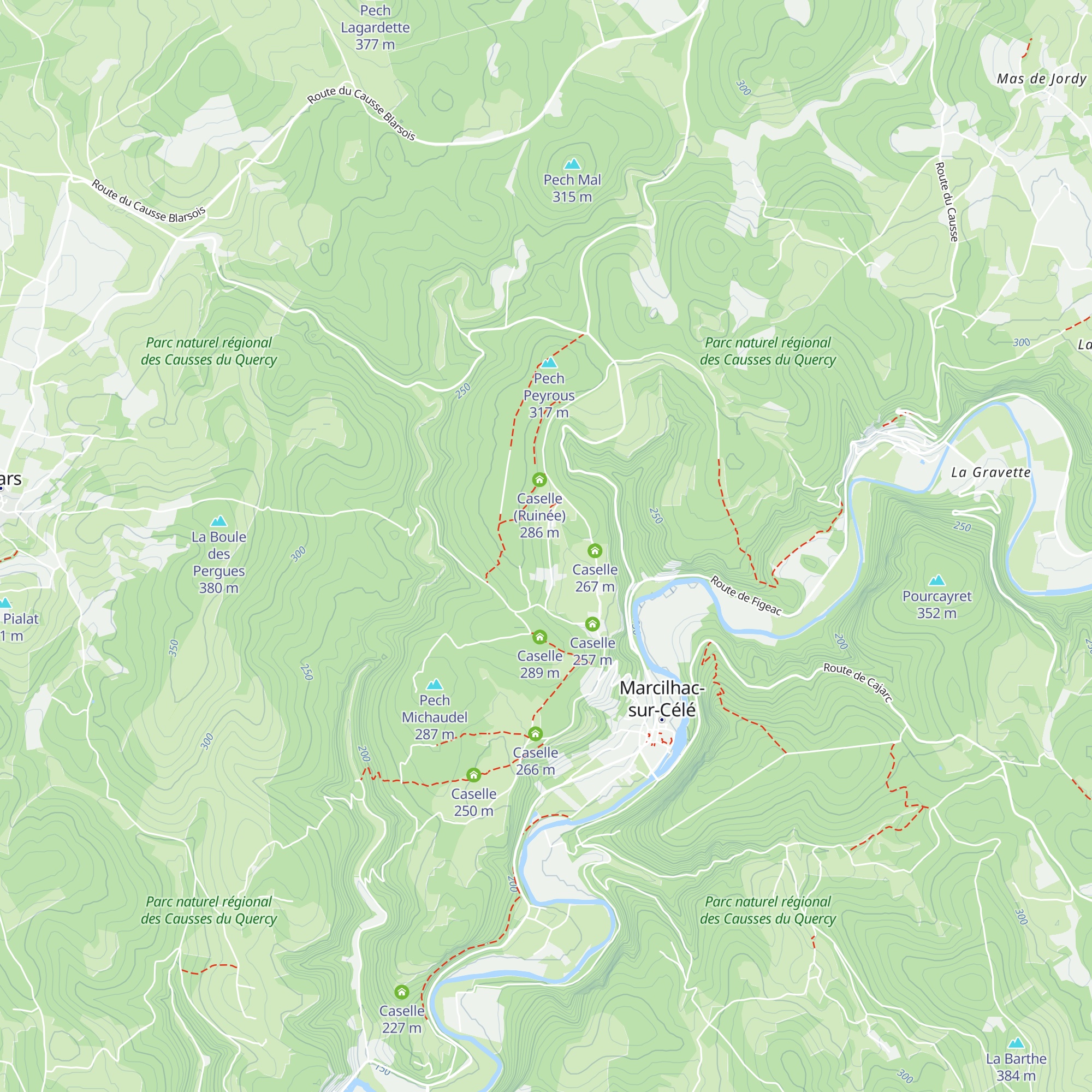 Caselle map