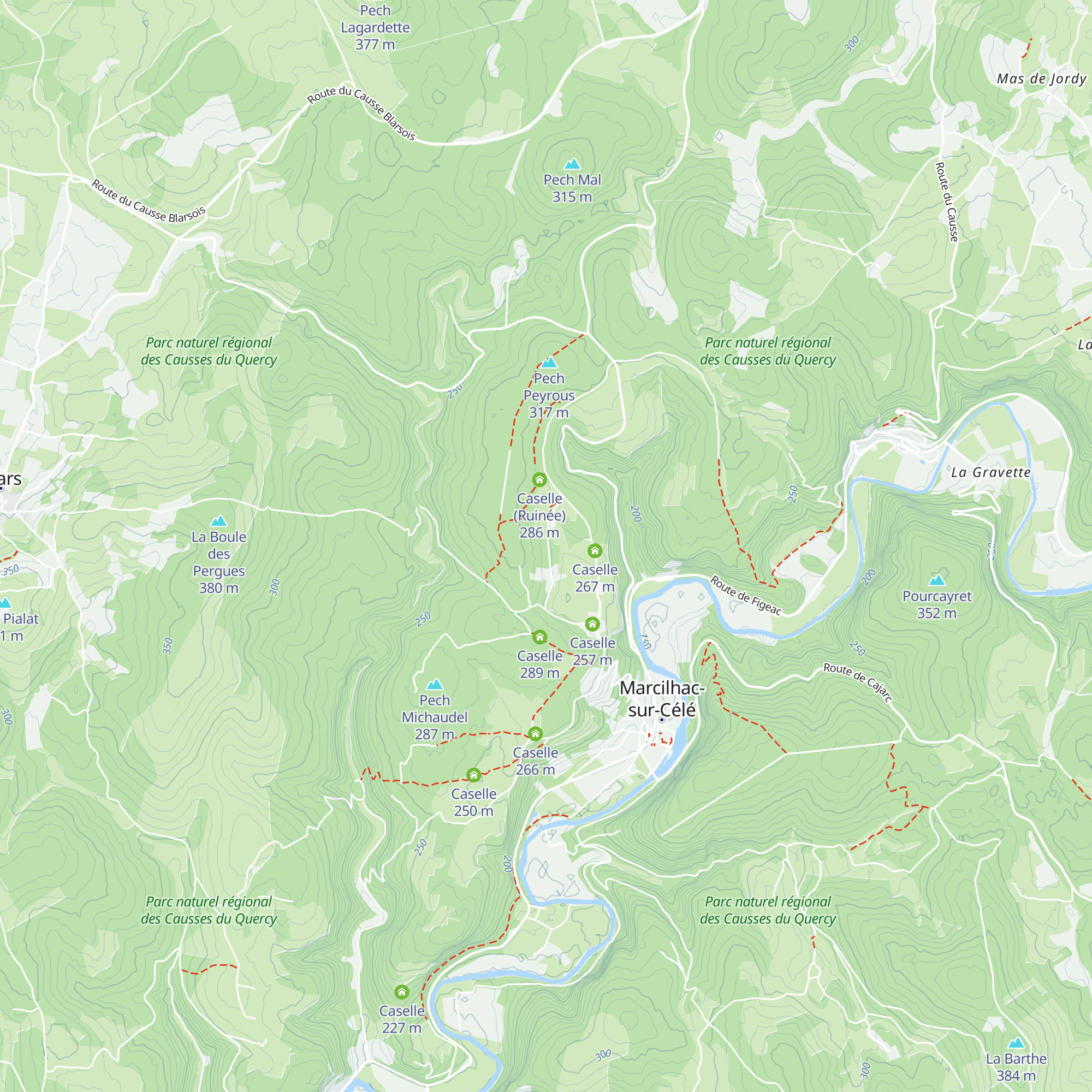 Caselle map