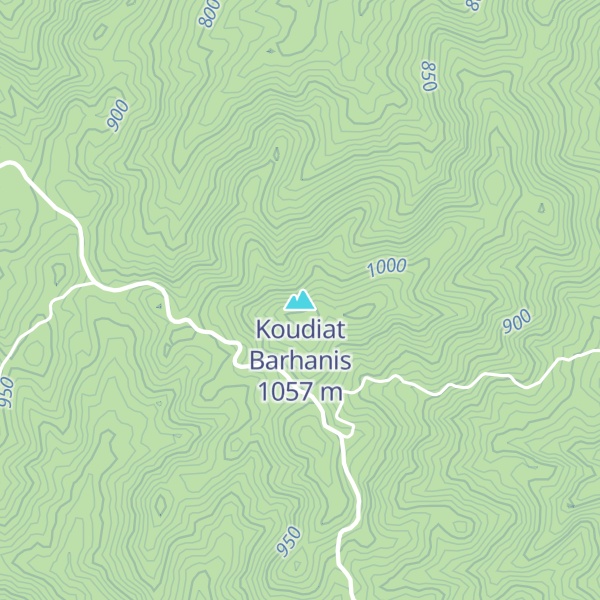 Map of Koudiat Barhanis