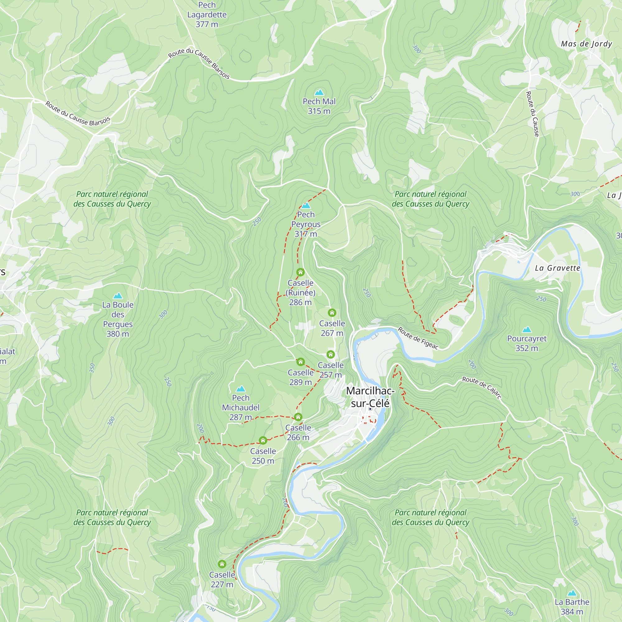 Caselle map